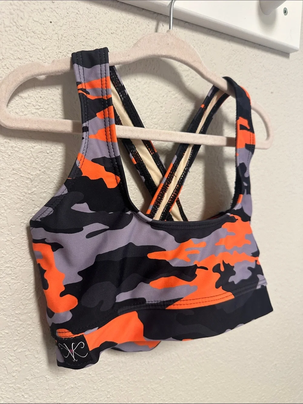 Kandi Kouture camo sports bra top CL 7/8